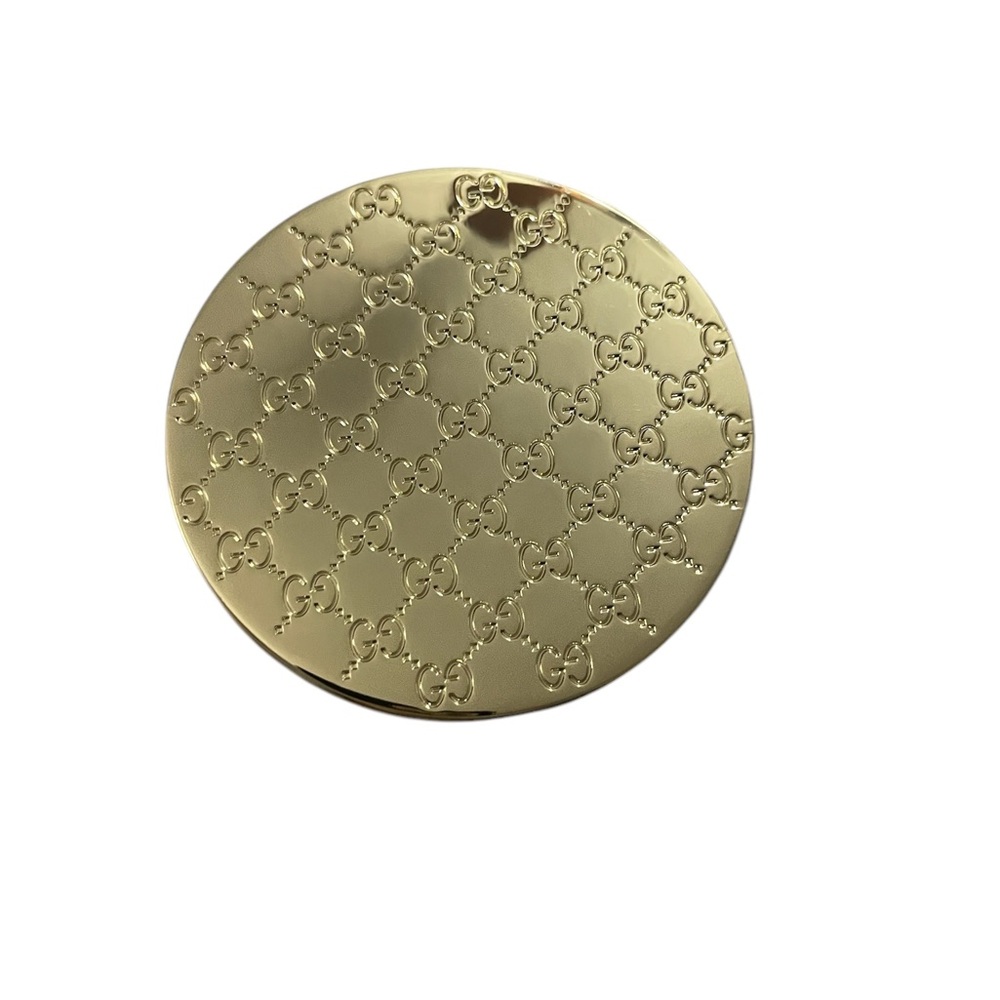 NEW in Box Gucci VIP Metal Gold Compact Mirror- One Side w/Magnification - Picture 6 of 10